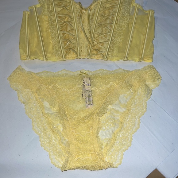 (L) 2pcs Victoria’s Secret Dream Angels set Corset & Cheeky Panty - Picture 6 of 17